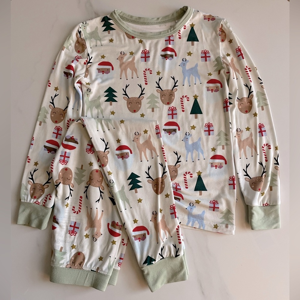 Emerson and Friends 3T Christmas Pajamas with Reindeer and Santa